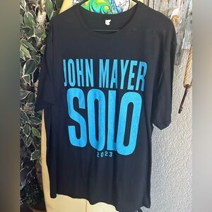 John Mayer 'Solo' 2023 tour t-shirt. 
Men's Black Short-Sleeve Tee  'Solo